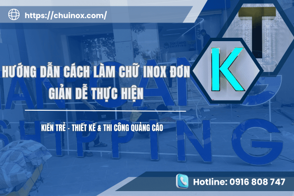 cách làm chữ inox