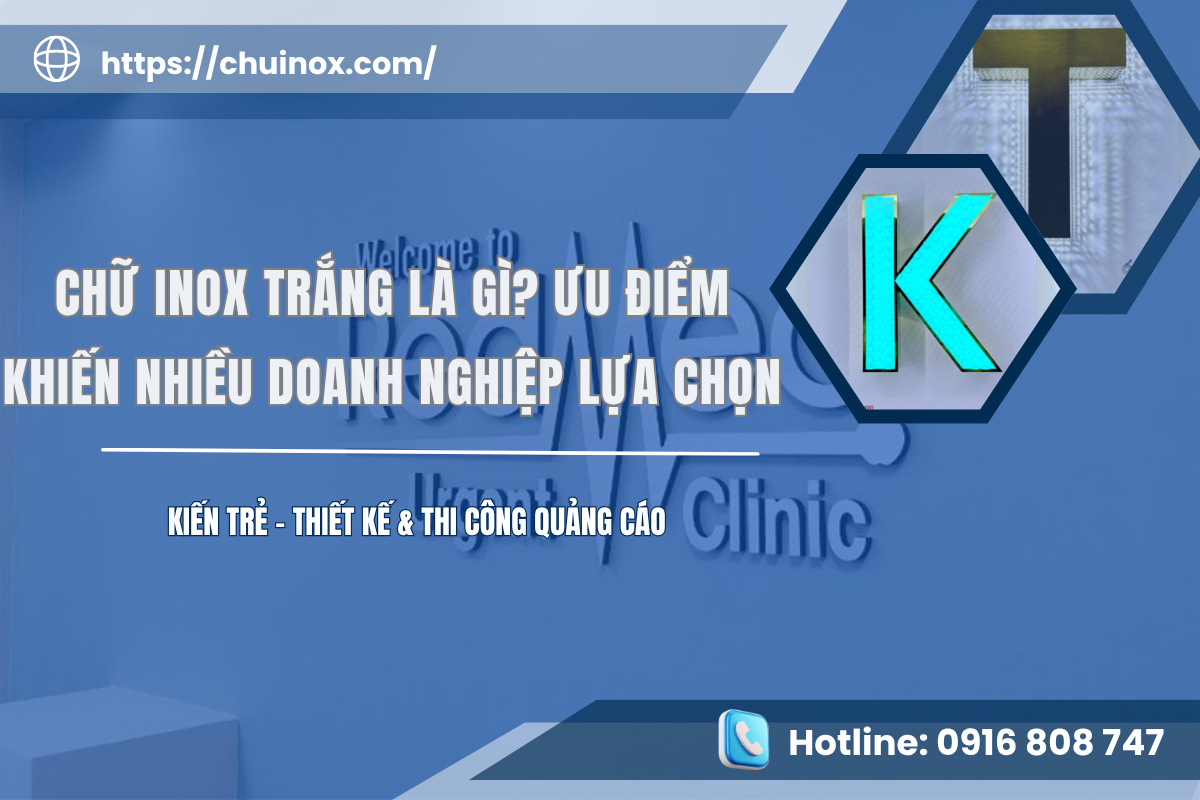 chữ inox trắng