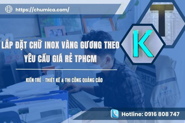 Chữ inox vàng