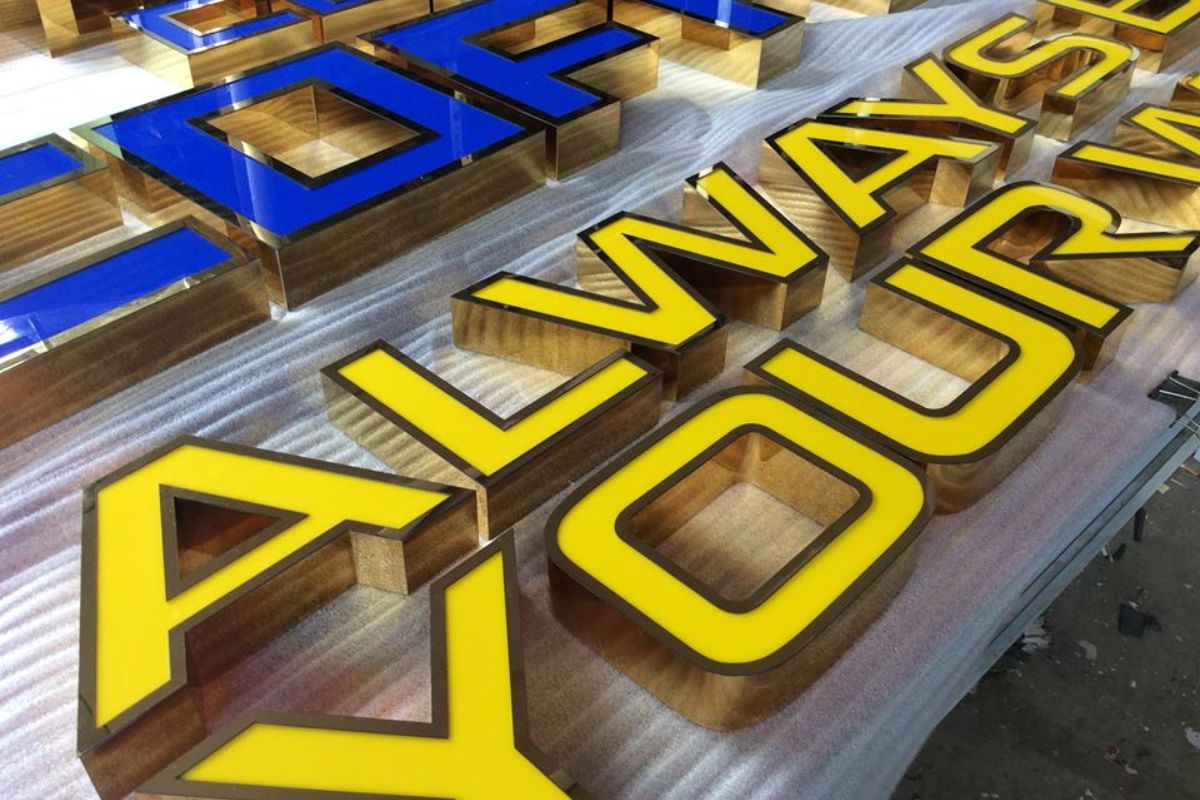 Gia công chữ inox