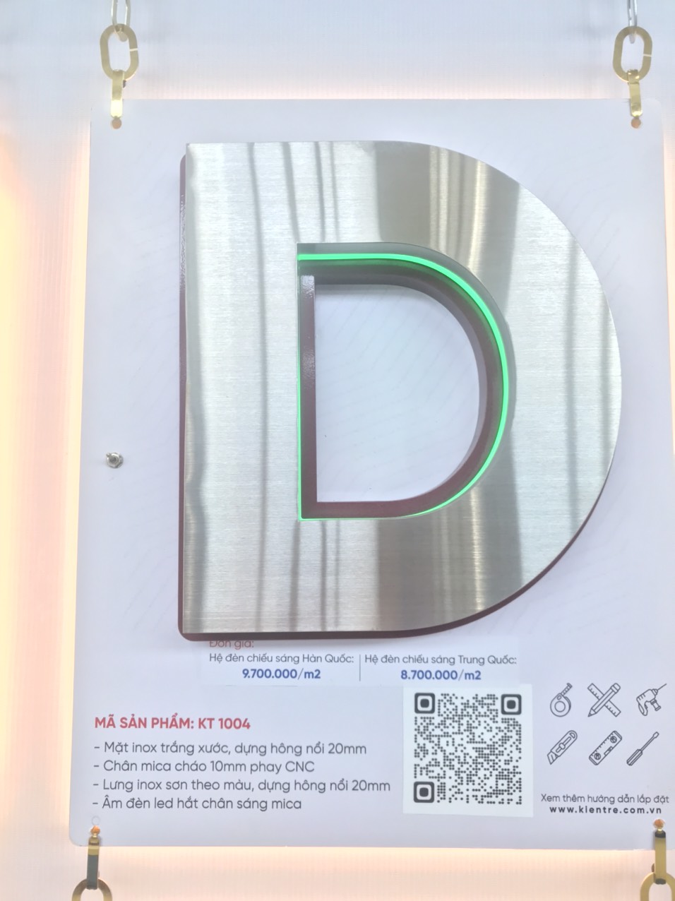 Báo giá chữ inox trắng